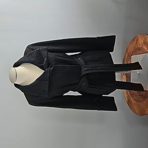 Zara Basic Black Peacoat with beautiful Black  Material | Size XL